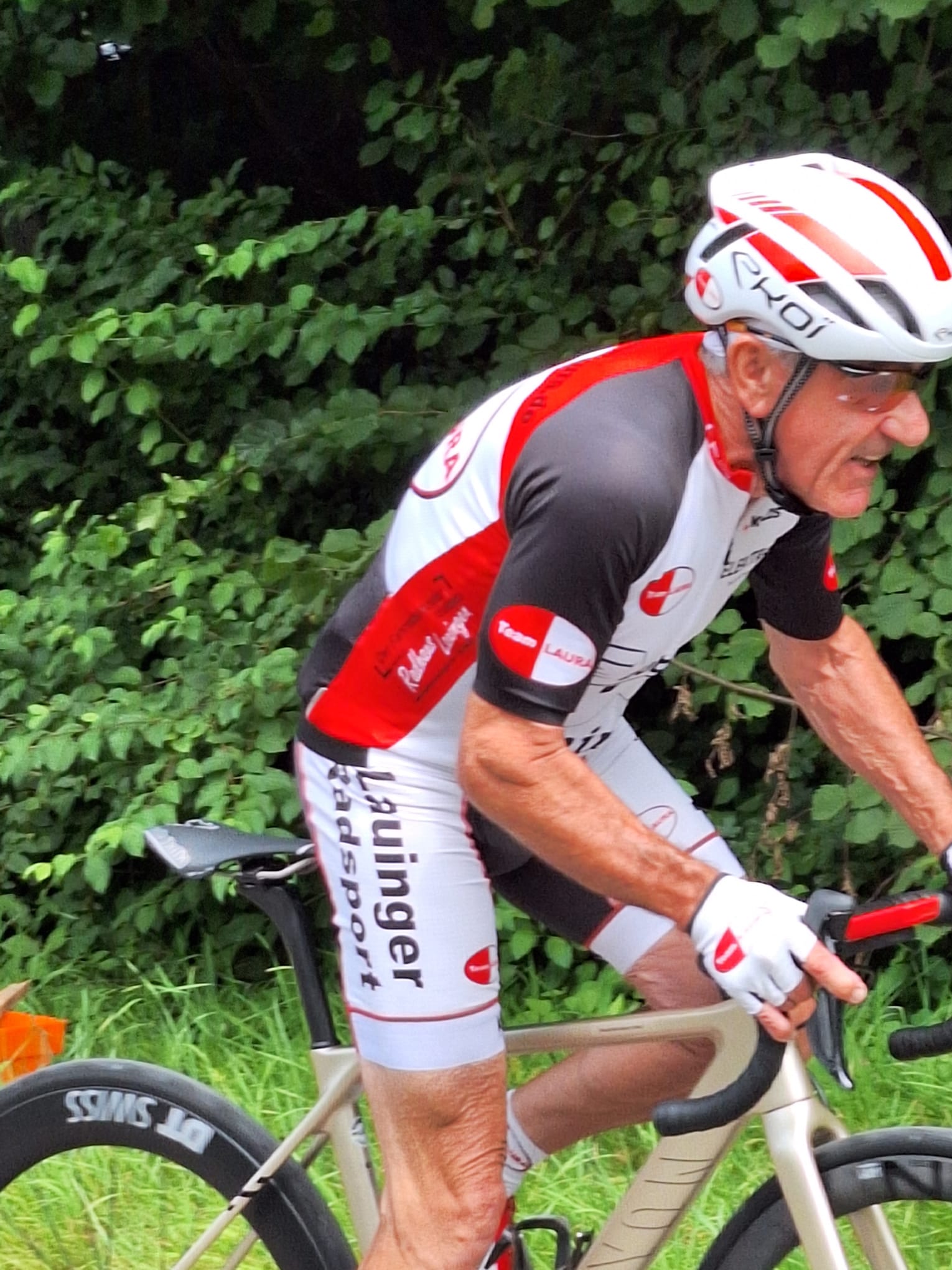 Otto beim Start zum Bergzeitfahren im Lauratal