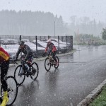 Otto im Schneefall in Bad Waldsee